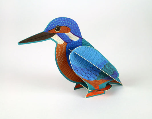 Art Angels Pop-Out Pets Alice Melvin Kingfisher Card