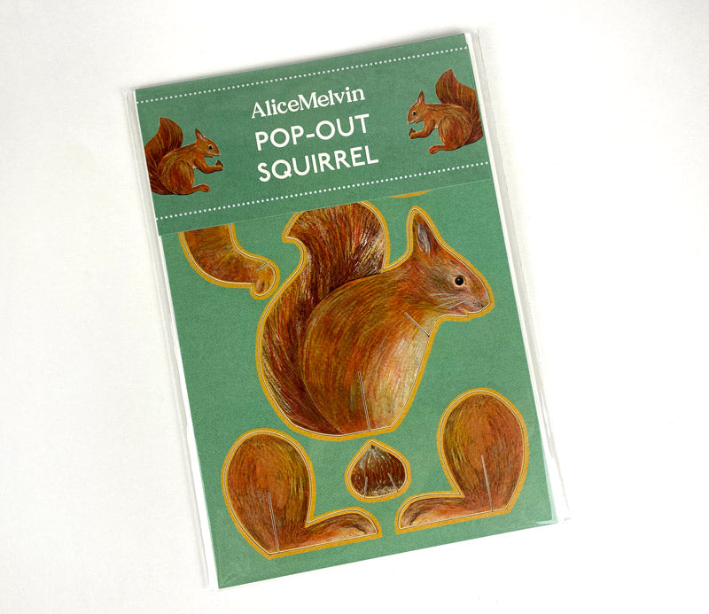 Art Angels Pop-Out Pets Alice Melvin Squirrel Card