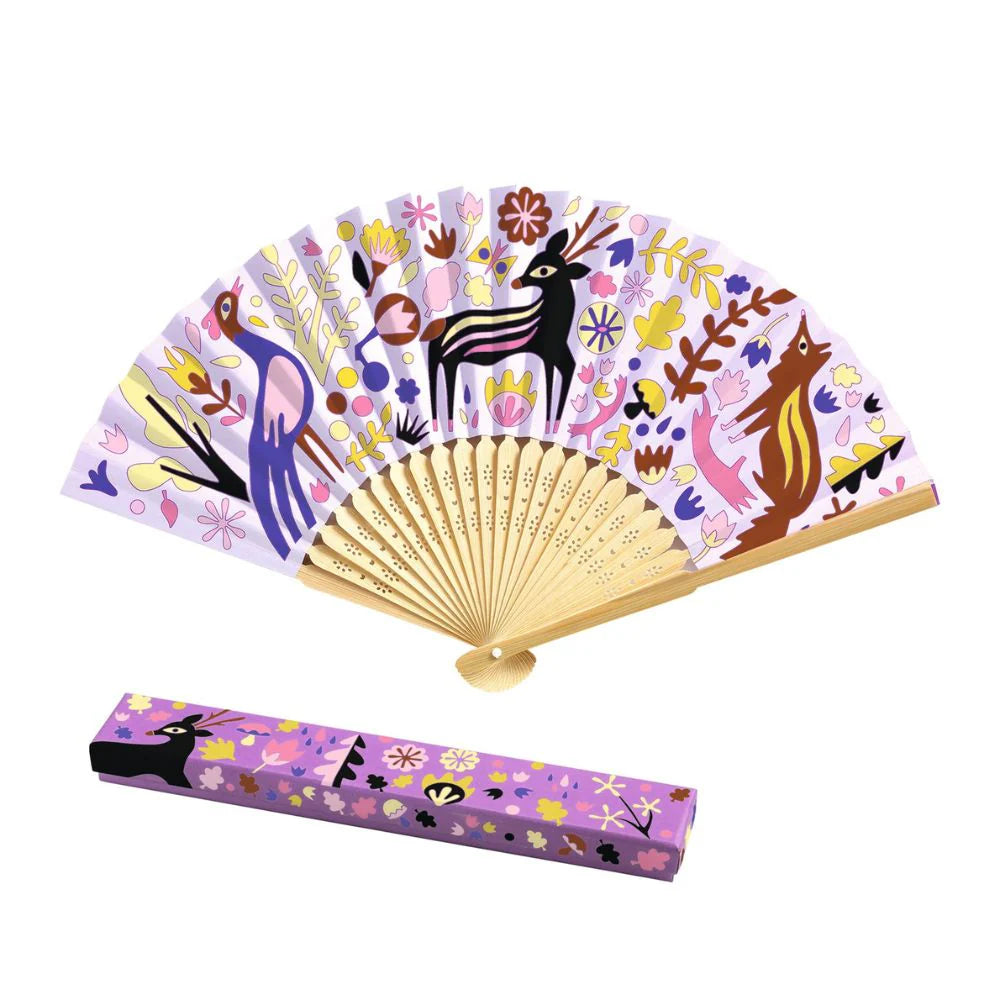 Djeco Do it Yourself - Woodland Beauty Fan to Colour