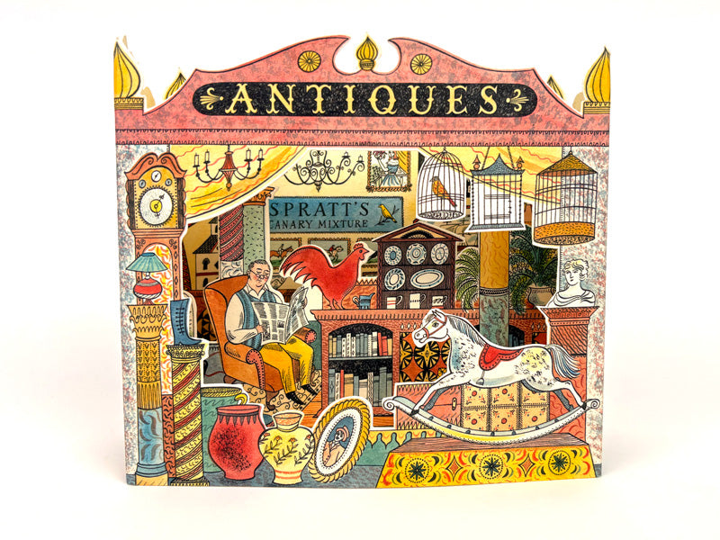 Art Angels 3D 'Antiques Shop' by Emily Sutton Greetings Card