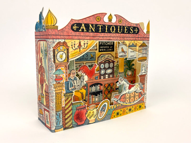 Art Angels 3D 'Antiques Shop' by Emily Sutton Greetings Card