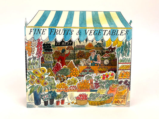 Art Angels 3D 'Fine Fruits and Vegetables' by Emily Sutton Greetings Card