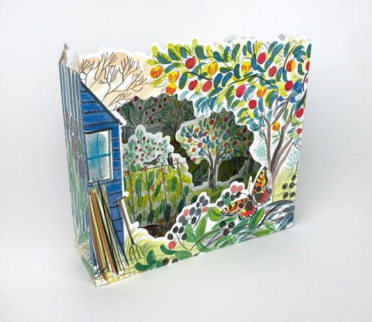 Art Angels 3D 'Orchard Allotment' by Emily Sutton Greetings Card