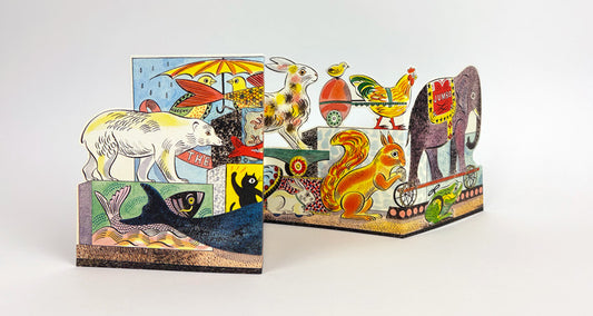 Art Angels 3D 'Tin Toys Polar Bear' by Emily Sutton Greetings Card