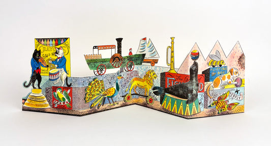 Art Angels 3D 'Tin Toys Cats' by Emily Sutton Greetings Card