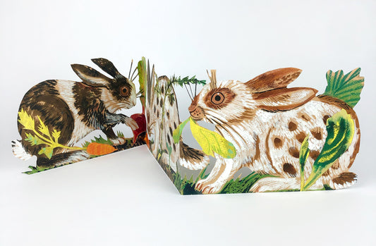 Art Angels 3D Mark Hearld Rabbits Pop-Up Card