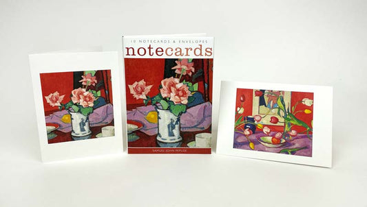 Pink Roses, Tulips by John Peploe Notecards