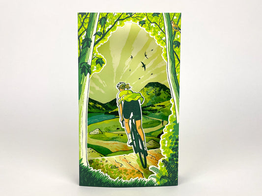 Art Angels 3D 'Spring Spins' by Tom Jay Greetings Card