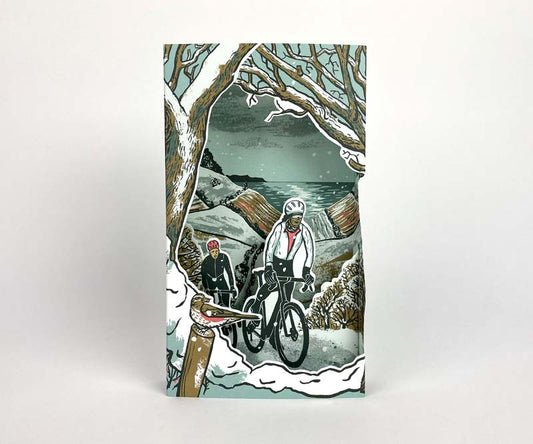 Art Angels 3D 'Frosty Lanes' by Tom Jay Greetings Card