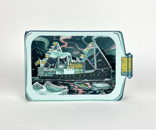Art Angels 3D 'Arctic Nights' by Tom Jay Greetings Card
