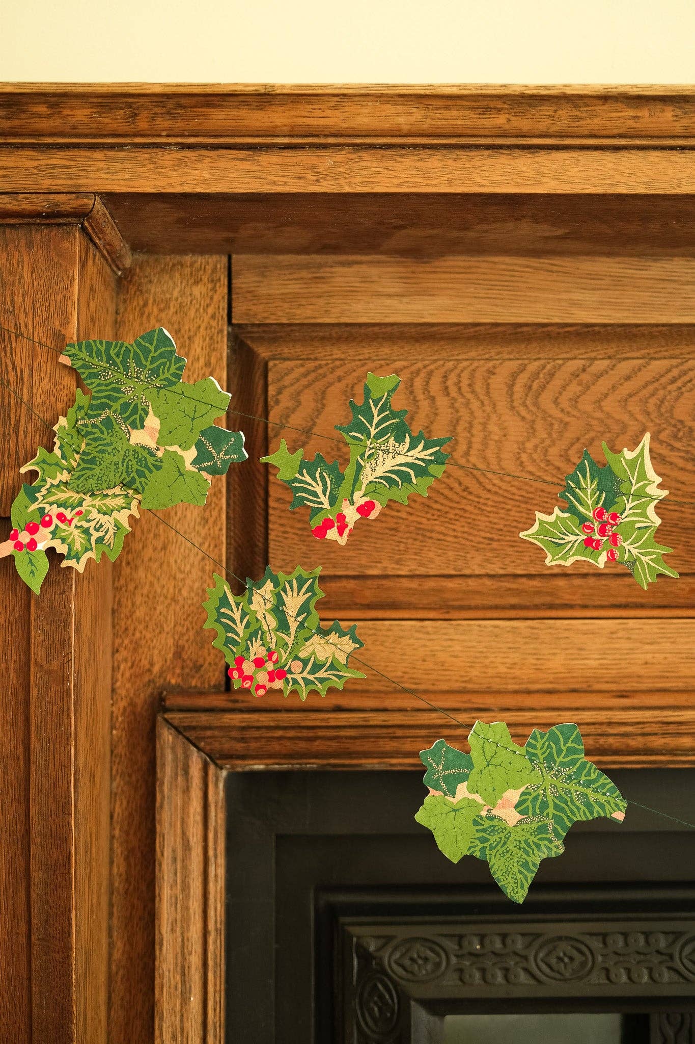 Holly and Ivy Sewn Garland