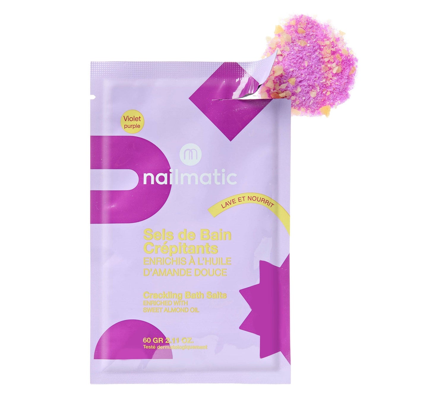 Nailmatic Violet Crackling Bath Salts: Default Title