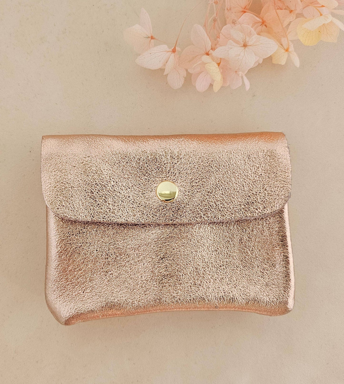 Metallic leather purse: King