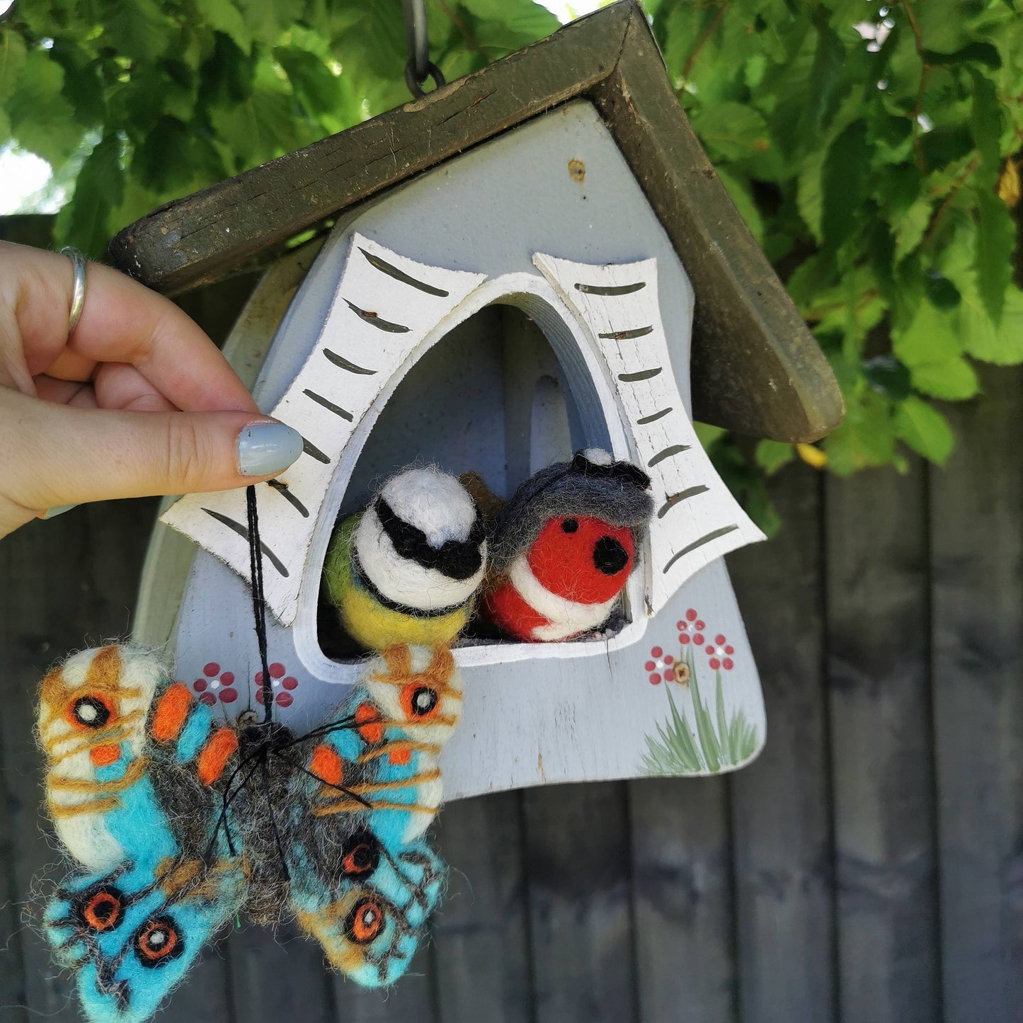 Bella the Blue Tit Biodegradable Easter Hanging Decoration
