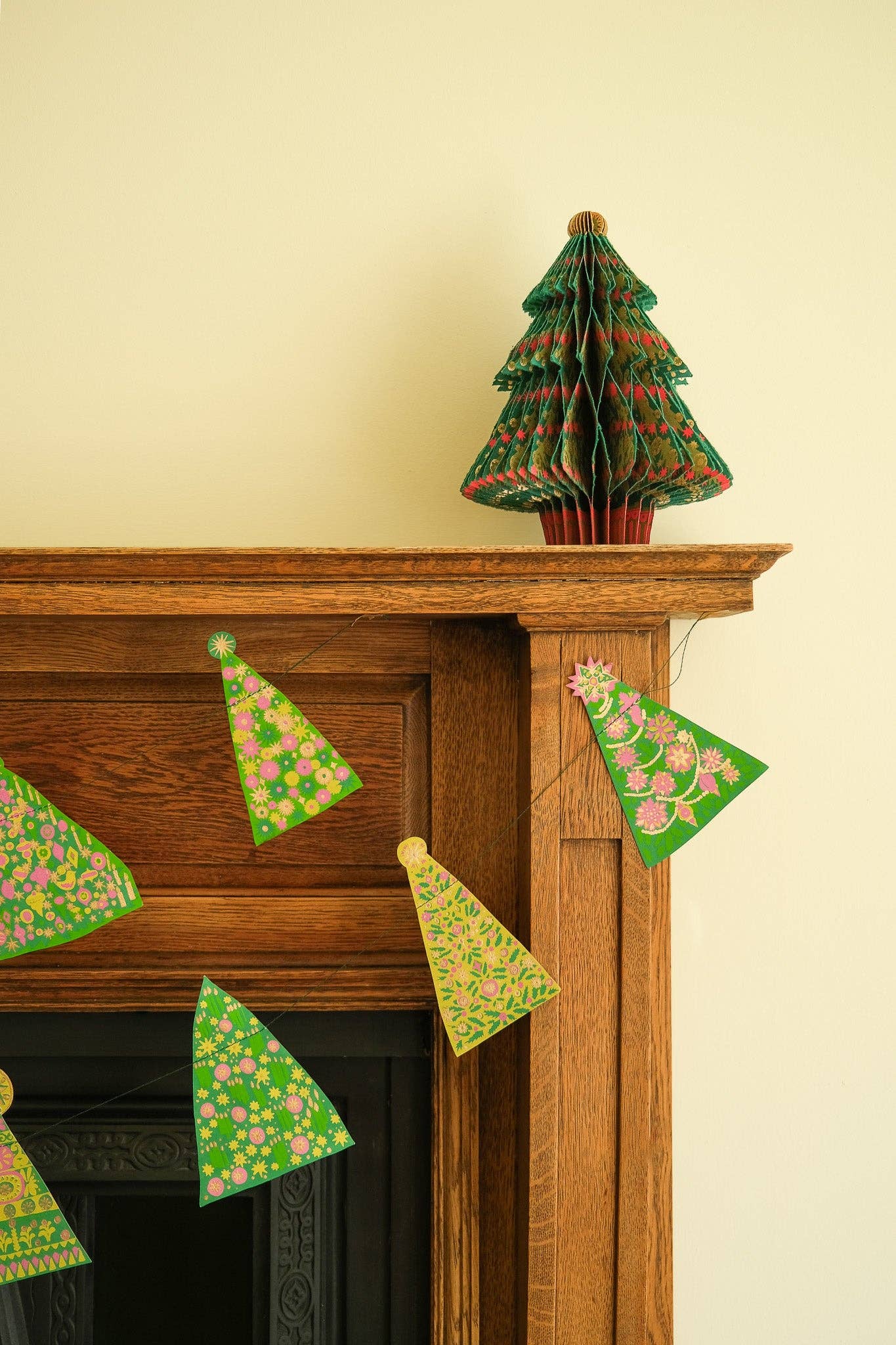 Midcentury Trees Sewn Garland