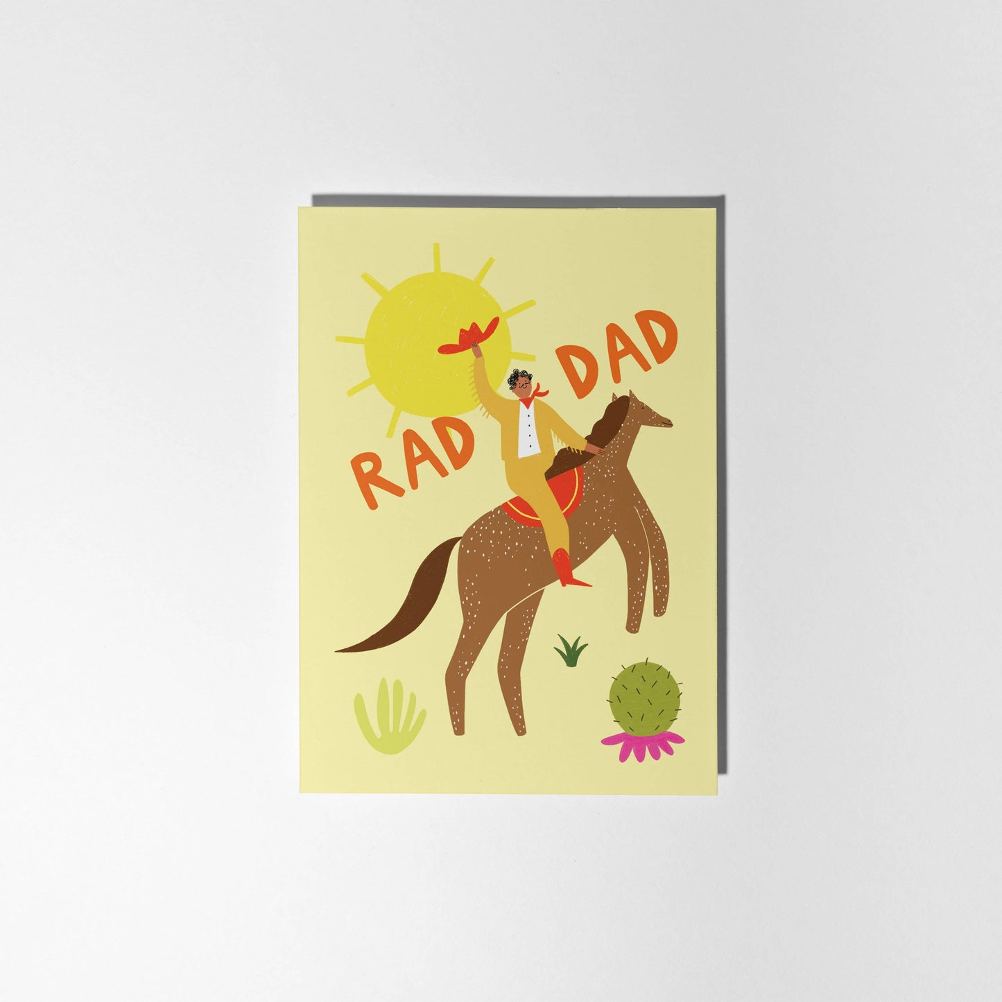 Rad Dad Card | Cowboy Card | Dad Birthday | Father's Day