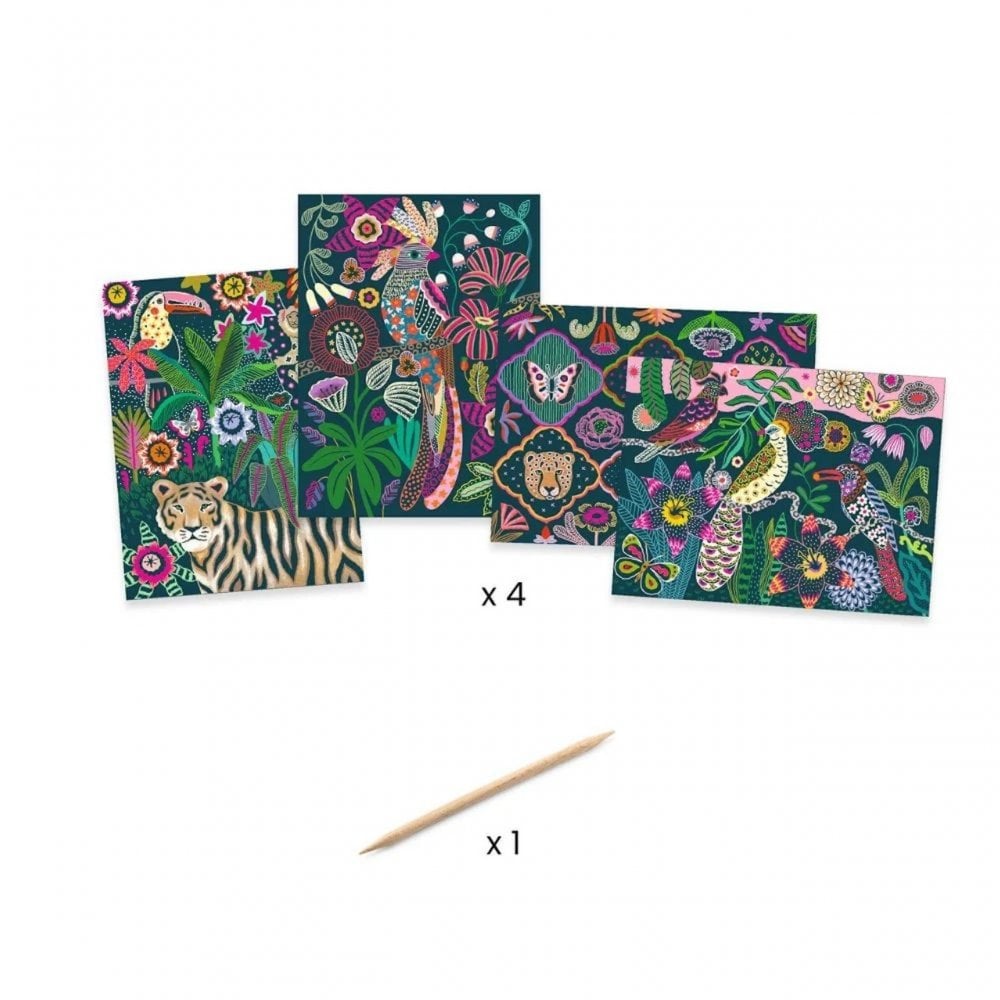 Djeco Scratch Cards - Rococo