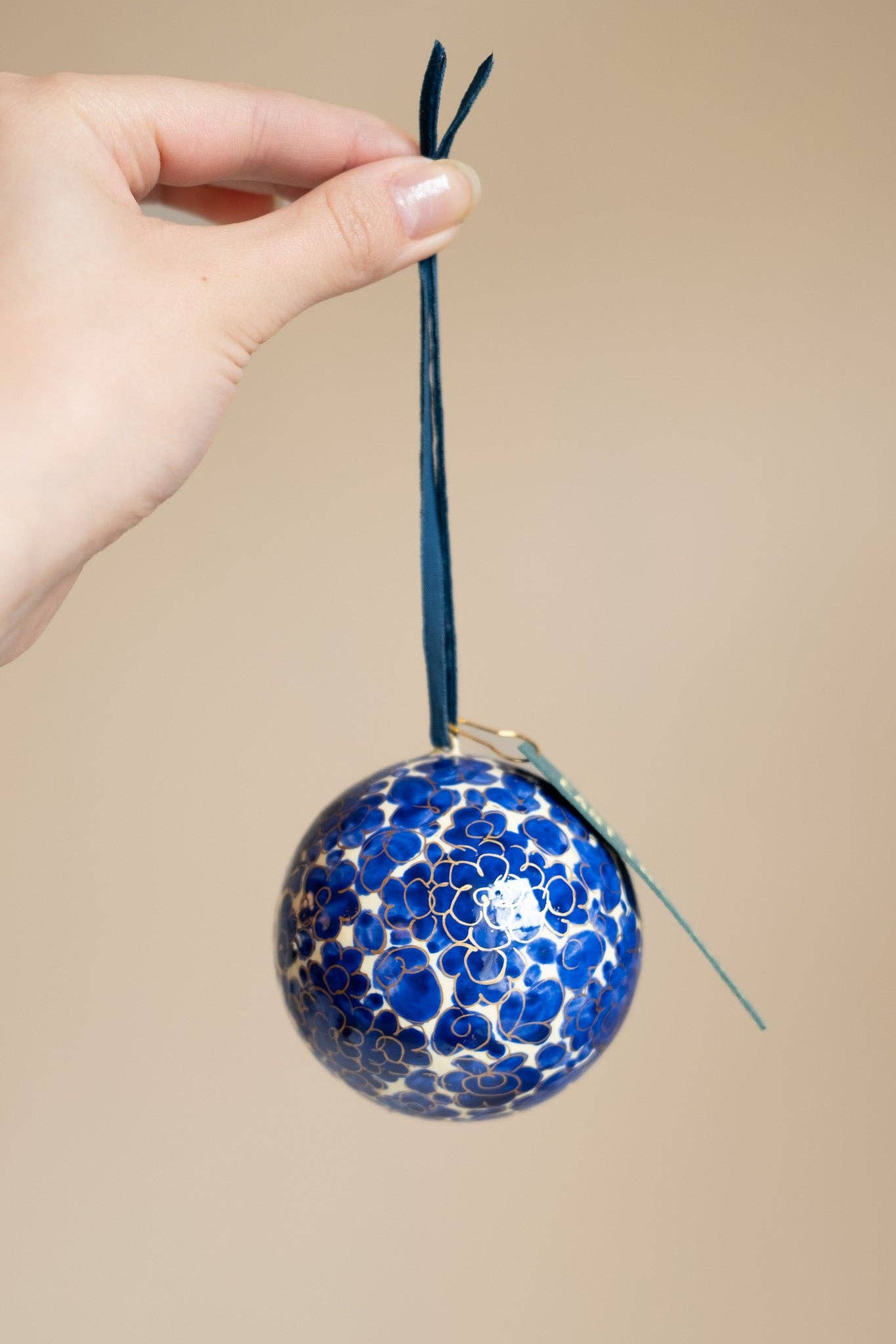 Midnight Blue and Gold Bauble