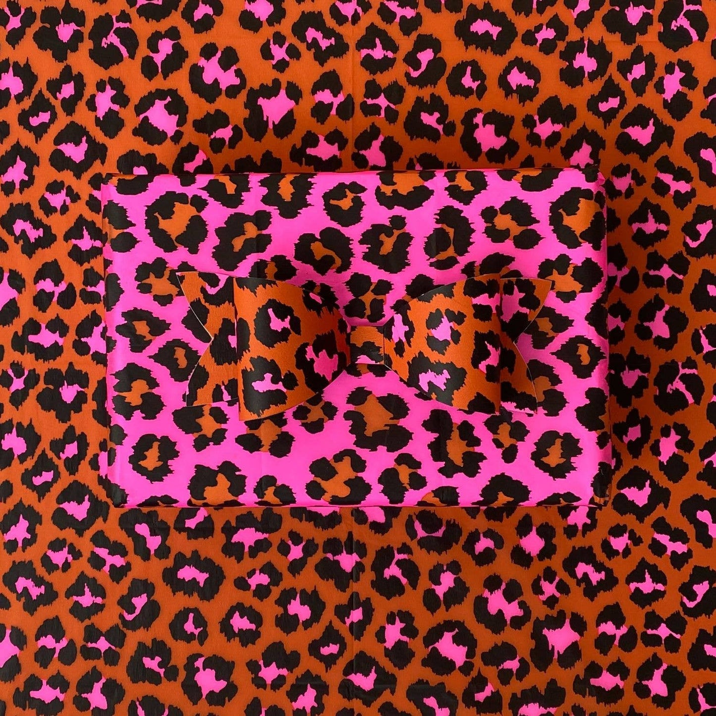 Luxury Tissue Paper Gift Wrap | Leopard | Ginger/Pink
