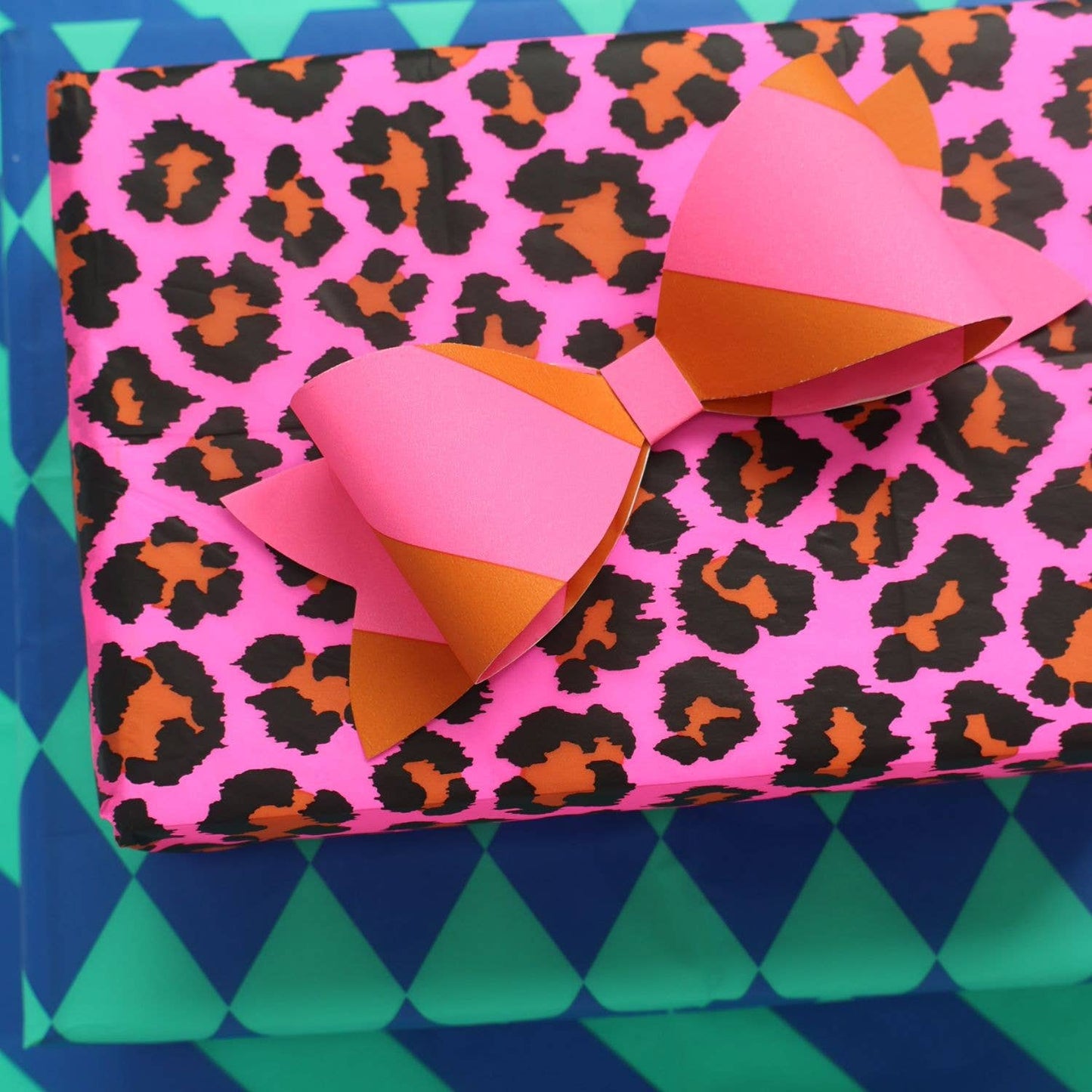 Luxury Tissue Paper Gift Wrap | Leopard | Ginger/Pink