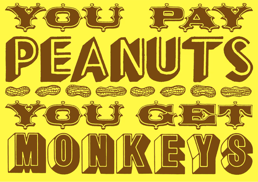 Peanuts Monkeys Print